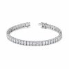 Thick Emerald Cut Tennis Bracelet – product view