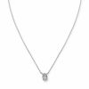 0.45Ct. Diamond18Kt Yellow Gold+Sterling Silver Fleur De Lis P Endant On 18 inches Rhodium Finish Link Chain. inchesFleur-De-Lis inches Collecti On. – product view