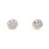 0.35CT Gold Diamond Small Cluster Earrings – Pair – product view