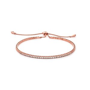 Rose Gold Diamond Bolo Flex Bangle