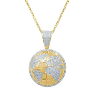10K 1.30-1.37CT D-GLOBE MAP