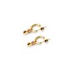 Single Row Huggie Earrings – product view