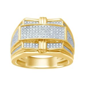 10K 0.60-0.66CT D-RING MENS RDS