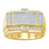 10K 0.44-0.57CT D-MICROPAVE RINGS – product view