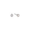 Small 18kt Diamond Cluster Earrings – product view