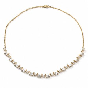 Alternating Emerald Necklace