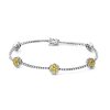 Rose Gold Diamond and Ruby Flex Bangle – product view