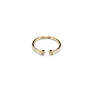Umlaut Open Bezel Ring