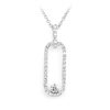 Diamond Star Necklace – Yellow Gold / 22″ – product view