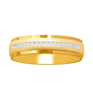 10K 0.10CT D-MENS BANDS