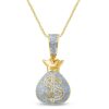 10K 0.96-1.06CT D-MONEY BAG – product view