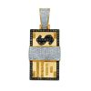 1.4 CTTW DIAMOND MEMORY PENDANT – SINGLE ROW SOLID BACK – product view