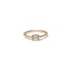 White Gold Mini Baguette Ring – product view