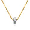 Diamond Eye Chain Necklace – product view