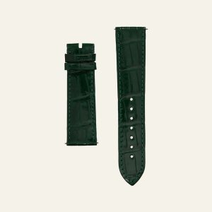 Green Shiny Alligator Strap - M