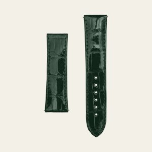 Green Shiny Alligator Strap - M