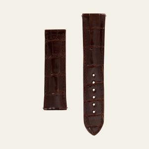 Brown Shiny Alligator Strap - L