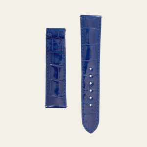 Jacob Blue Shiny Alligator Strap - M