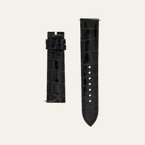 Black Shiny Alligator Strap – S – product view