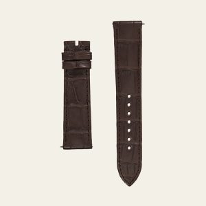 Brown Matte Alligator Strap - M
