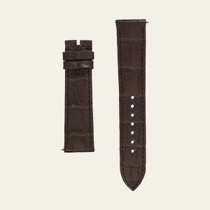 Brown Matte Alligator Strap - L