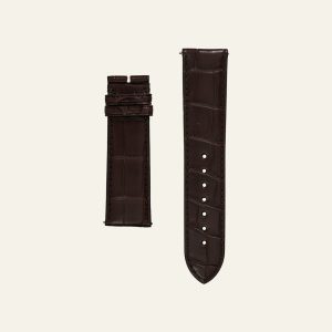 Brown Shiny Alligator Strap – L – product view