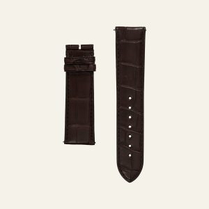 Brown Shiny Alligator Strap - M