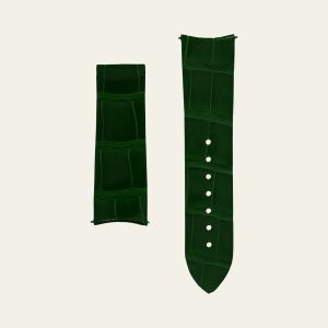 Green Shiny Alligator Strap - M