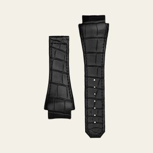 Black Matte Epic X Chrono 47mm Alligator Strap - L