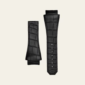 Black Matte Epic X Chrono 47mm Alligator Strap - M