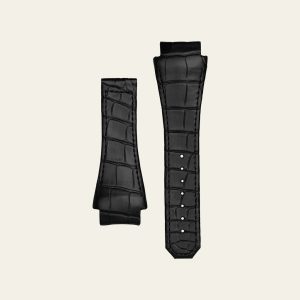 Black Matte Epic X Chrono 47mm Alligator Strap - S