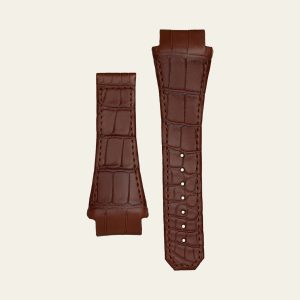 Brown Matte Epic X Chrono 47mm Alligator Strap - L