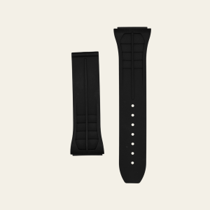 Black Matte Rubber Strap - M
