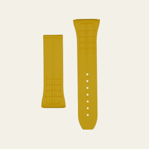 Yellow Matte Rubber Strap - M