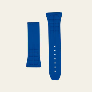 Blue Matte Rubber Strap - M