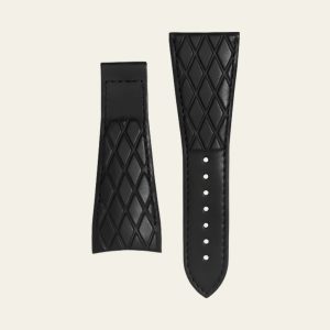 Black Matte Calf Strap - M
