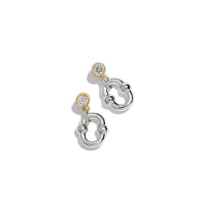 The Bezel Umlaut Earrings