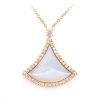 Baguette Diamond Sunburst Necklace – White Gold / 18″ – product view