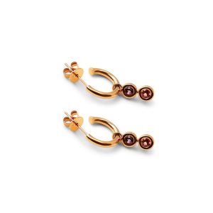 ROSE GOLD HANGING DUO EARRINGS