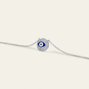 Evil Eye Diamond Necklace – product view