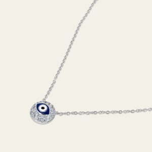 Evil Eye Diamond Necklace – product view