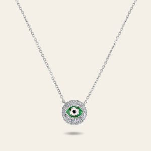 Evil Eye Diamond Necklace – product view