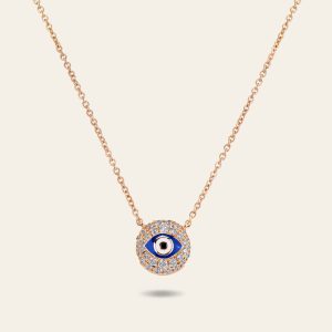 Evil Eye Diamond Necklace – product view