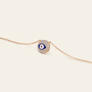 Evil Eye Diamond Necklace – product view
