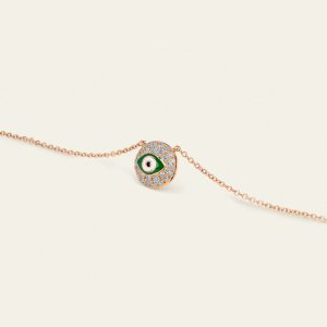 Evil Eye Diamond Necklace – product view
