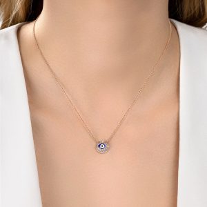 Evil Eye Diamond Necklace – product view