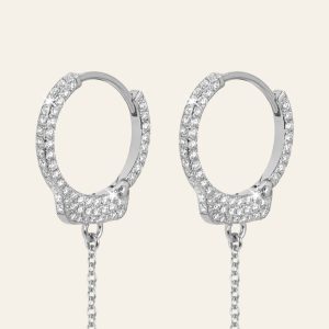 Love Lockdown Diamond Earrings – product view