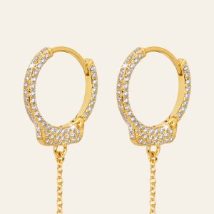 Love Lockdown Diamond Earrings – product view