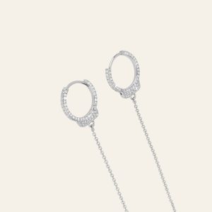 Love Lockdown Diamond Earrings – product view