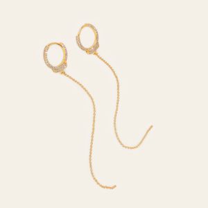 Love Lockdown Diamond Earrings – product view